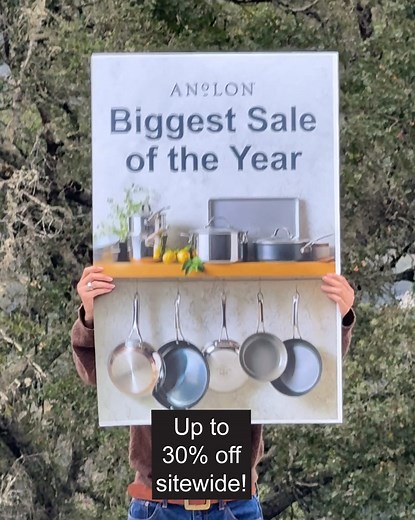 11 reactions | Cookware so good, you’ll want to gift it and keep it. Save up to 30% sitewide on professional-grade cookware. Beautiful cookware. Brilliant performance. You won't want to miss this! | Anolon | Facebook