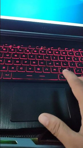 Msi gf63 thin rtx3050 touchpad issue