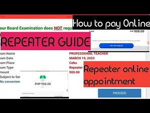 Repeater Online Appointment Professional Teacher | PRC Online Appointment for Repeater