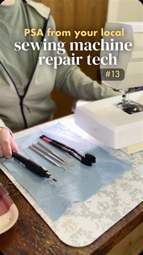 Lisa Seamswell | 🦷🪥 Your sewing machine is due for its annual cleaning Maintenance = brushing & flossing → daily care: clear lint, change your needle, add... | Instagram