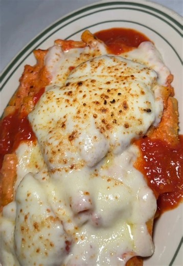 BAKED ZITI with CHICKEN CUTLET from @Donato's Restaurant & Pizzeria in Queens NYC! 🍝🍗🔥🤤 #DEVOURPOWER #fyp #foryou #donatos #nycfood