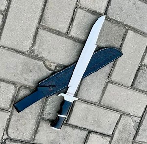 Handmade Predator Bowie Knife Replica – Rambo Inspired Cosplay Prop | Full Tang, Leather Sheath - Etsy