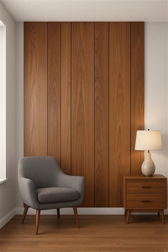 Oak Wood Wall Panels – Scandinavian Light Wood Accent | Real Oak Veneer on MDF | Custom Size | Japandi Minimal Wall Decor for Home or Office - Etsy