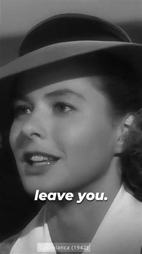 Casablanca (1942) - Here's Looking at you Kid ! #movie #film #hollywood #casablanca #iconicscenes