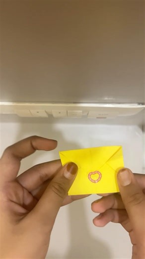 make a small envelope using sticky notes #like #subscribe #tutorial #envelope