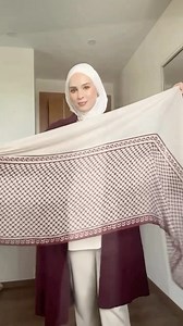 Hala styling our softest “Maroon Keffiyeh” modal scarf, it’s light as a dream! @donningmybokitta ✨ | Bokitta