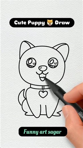 5 Minute Puppy Drawing Challenge vs 10 Second MASTERPIECE