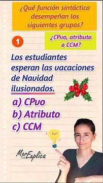 🤔⬆️SINTAXIS Test⬆️ ¿CPvo, atributo o CCM? #lenguaespañola #eso #evau #pau