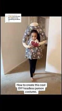 How to make a headless person costume #diyhalloween #costumeideas #halloween #halloweencostumeideas
