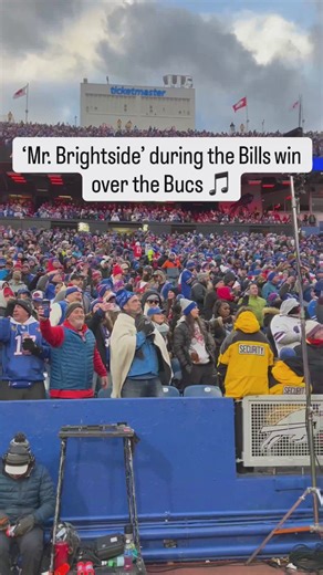 'Mr. Brightside' during the Bills' win over the Bucs