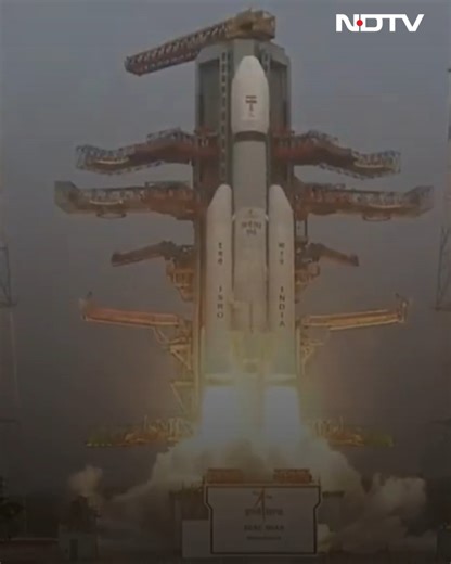 NDTV on Instagram: "India's 'Bahubali' rocket blasts off, carrying its heaviest-ever satellite BlueBird 6"