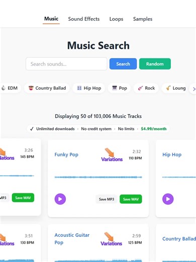 Sound Stock has royalty-free music from hip-hop to EDM, hard rock to country, acoustic guitar to pop. Different vibes. Same energy. #royaltyfree #EDM #soundlibrary #musiclibraries #percussion #countrymusic #hardrock #acousticguitar #popmusic