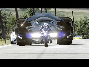 Kawasaki Ninja H2 vs Monster Batmobile vs Ferrari SF90, Concept Bentley EXP 100 GT, Bugatti Hypercar