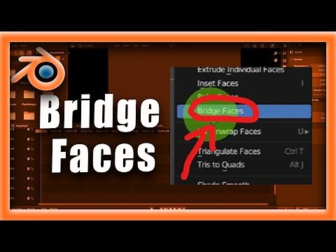 Blender Tutorial: How To Bridge Faces In Blender