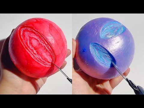 ASMR ✨ Colorful Tape Ball Cutting #2 | Relaxing and Satisfying Video