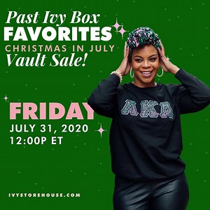 What’s in the Vault Sale, sis?! Ivy Storehouse opens the vault at 12:00pm ET. Tag a Soror, tell a friend! 💞 | Ivy Storehouse