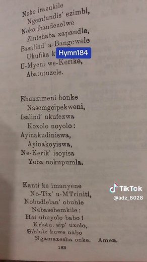 Anglican Hymn 184: Soulful Xhosa Hymns from Anglican Church