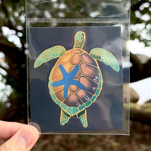 Guam Sea Life Sticker Waterproof UV Resistant Turtle Starfish Tropical Island Vinyl Decal Water Bottle Sticker Guam Souvenir Decor - Etsy Canada