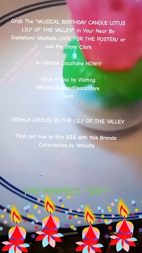 The Musical Birthday Candle Lotus Lily of the Valley is a HOT SELLER !!! The Perfect Grab it