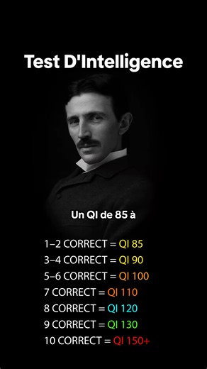 🤔Êtes-vous plus intelligent que le Français moyen ? 👉Le QI moyen en France est de 98. C’est 62 points de moins qu’Einstein et Stephen Hawking ! Vous pensez être plus intelligent ? Relevez le défi avec MYIQ et découvrez à quel point vous êtes vraiment intelligent : 💡 Des jeux ludiques pour tester votre mémoire, votre rapidité et votre logique 📈 Suivez vos progrès et améliorez vos capacités cognitives ⏰ Des défis cérébraux rapides à faire quand vous vous ennuyez Entraînez votre cerveau chaque 