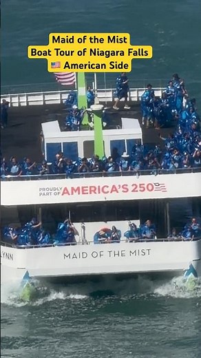 Maid of the Mist Boat Tour of Niagara Falls USA 🇺🇸 Side #maidofthemist #niagarafalls #travel