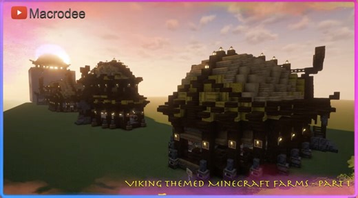 Batch 1: Viking Themed Minecraft Farms - [Iron, Breeder, Trading Hall, Pumpkin and Melon, Bamboo and Sugarcane] Minecraft Map