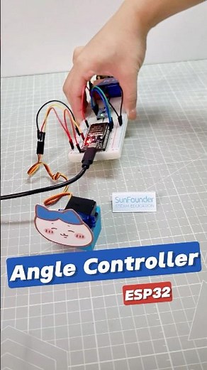 ESP32 Tilt Sensor Controls Servo in Real-Time! 🔁 #arduino #arduinoproject
