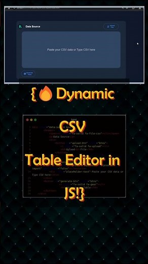 CSV Table Editor in JavaScript – Generate, Edit & Export!