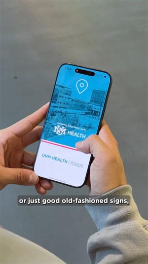 Navigating UNM Hospital just got easier. 👀 UNM Health Maps gives patients and visitors real time directions, wheelchair-friendly routes, saved locations and multilingual support. 📱 Download the app or try it online at unmhealth.org/locations | UNM Hospital