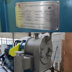 [Hot Item] Continuous Two-Stage Piston Pusher Centrifuge