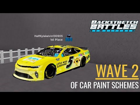 My Paint Scheme Codes in Backstretch Battles Remastered | Wave 2