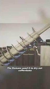 How does the Archimedes screw work ? #history