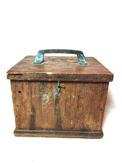 Antique Rustic Wooden Storage Box - Etsy