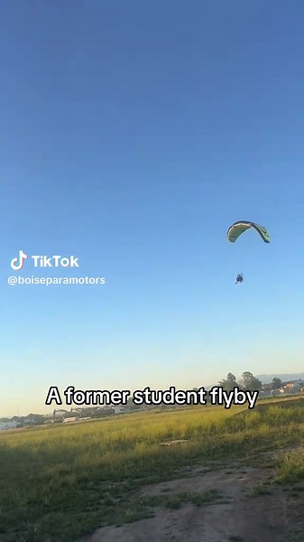 Exciting Paramotor Flyby by Former Student