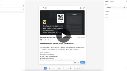 NEW: We’ve released an Orca Scan plugin for Figma 🔌 Generate QR codes, EANs, Code 128 and more, without ever leaving your canvas. Fast, flexible, and built for designers who love precision… | Orca Scan