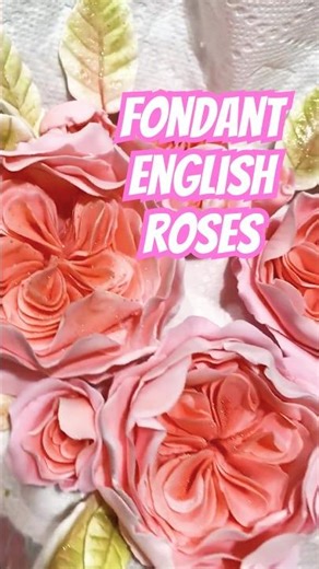 Would you like me to make a tutorial how to make English roses from fondant?🌹 #smallbusiness #cake