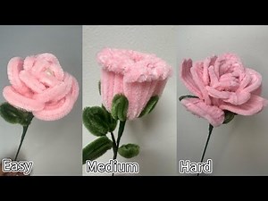 How to Make Pipe Cleaner Roses in 3 Different Ways🌹