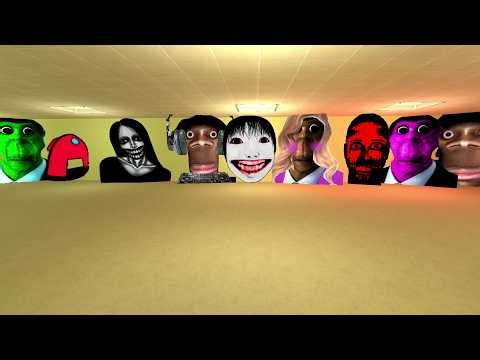 unlimited nextbots in backrooms garrys mod snpc #snpc