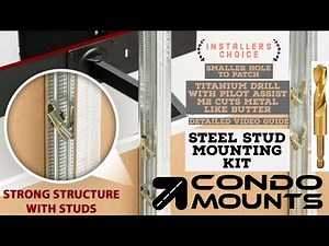 200lbs Best Steel Stud Mounting Kit For TVs, Grab Bars, Hand Rails, kitchen cabinet.Drywall Anchor