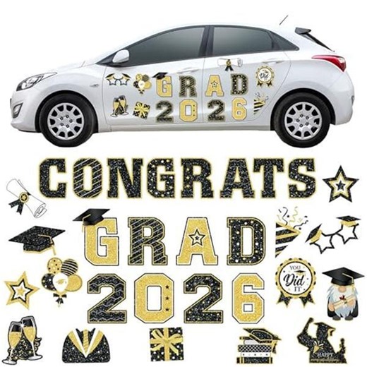 2026 Graduation Car Magnets: Congrats Grad Bumper Stickers, Refrigerator Decals - Etsy