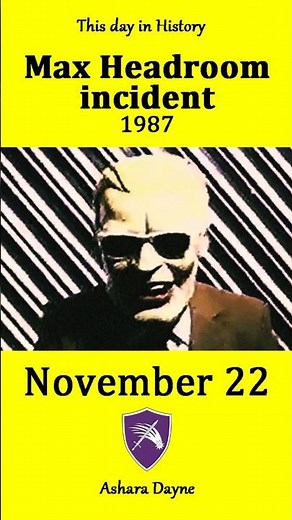 Max Headroom incident 1987 / November 22 - This day in History