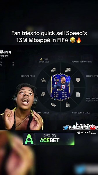 IShowSpeed's Mbappé Quick Sell Reaction