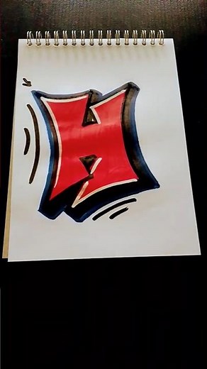 How to draw H in graffiti #graffiti #art #drawing #spraypaint #spray