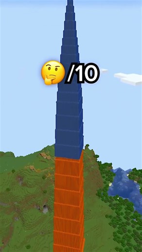 easy stone tower #minecraft