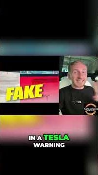 Fake Tesla Warning: Exposed! Full Screen Scam! #shorts