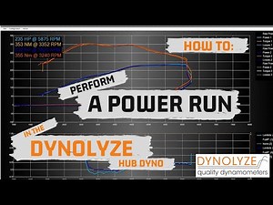 How to perform a power run / sweep test in the Dynolyze hub dyno.