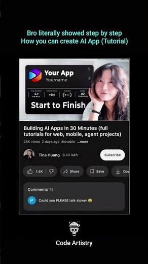 Build an AI App in 30 Minutes (Step by Step Tutorial) 🤖 #aiapp #aiskills #aiagents #shorts #skills