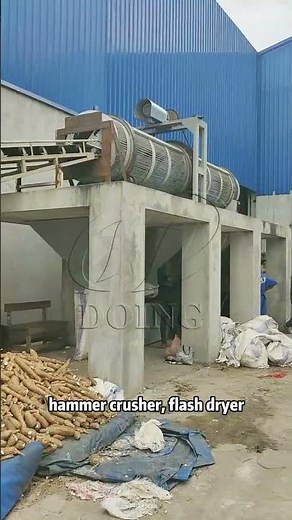 Do you know how to process #cassavaflour? The wet method #cassavaprocessing machine for flour making