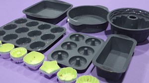 51PCS Silicone Bakeware Set Silicon Cake Molds Set For Baking, Including Baking Pan, Cake Mold, Cake Pan, Toast Mold, Muffin Pan, Donut Pan, And Cupcake Mold Silicone Baking Cups Set