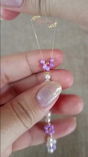 🌸 Flower bracelet with pearls | Easy and very delicate!